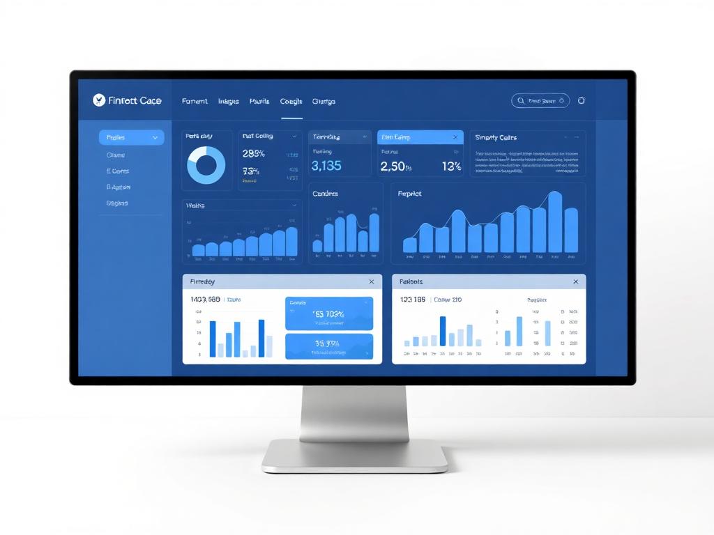 Fintech dashboard mockup